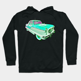 Nash Metropolitan in seafoam green - classic vintage car photo Hoodie